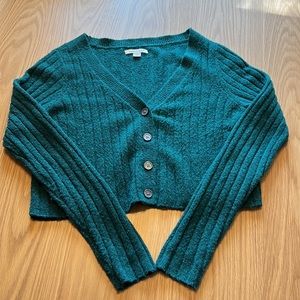 AE Cropped Dreamspun Button Up Cardigan